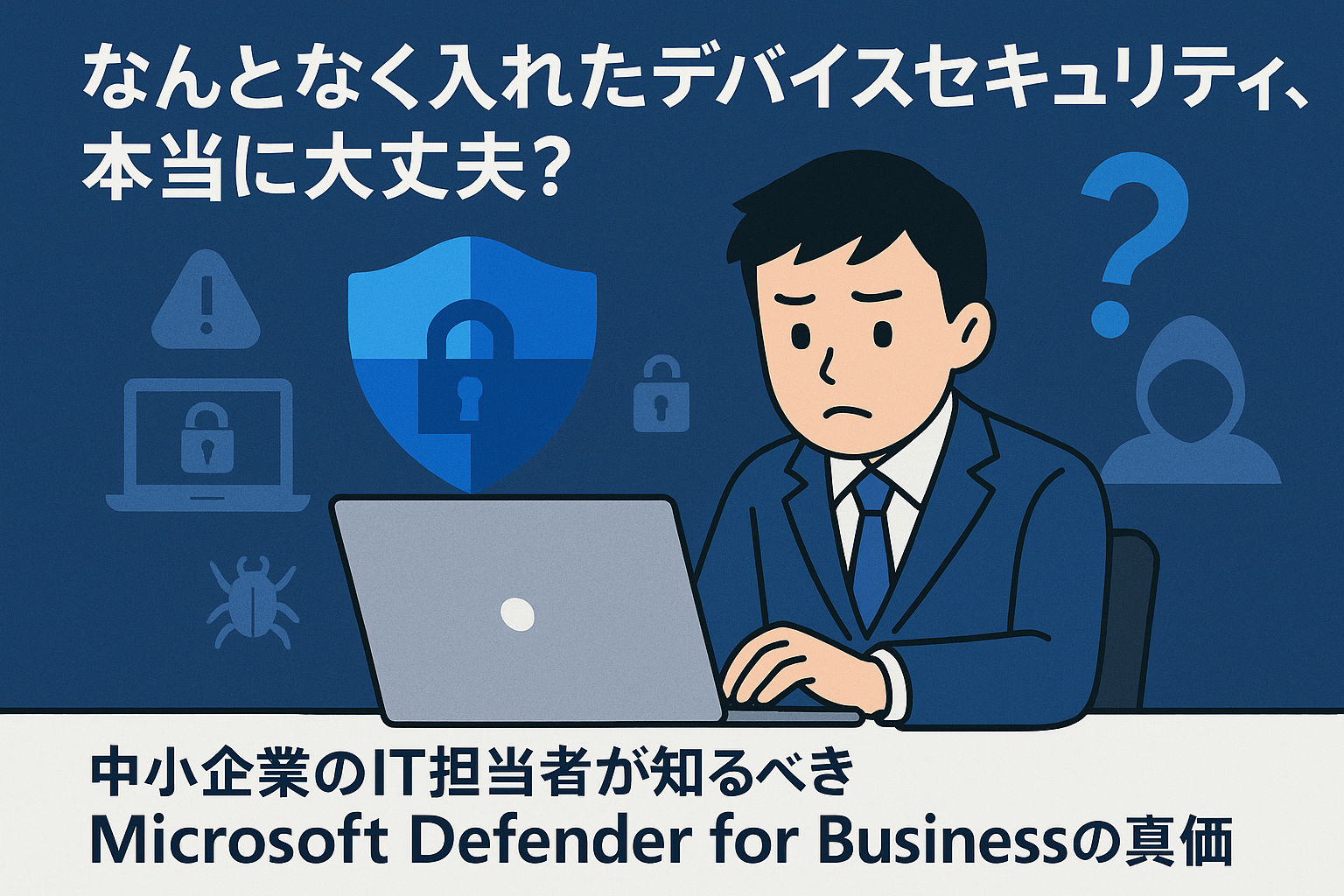 なんとなく入れたデバイスセキュリティ、本当に大丈夫？
- 中小企業のIT担当者が知るべきMicrosoft Defender for Businessの真価 -