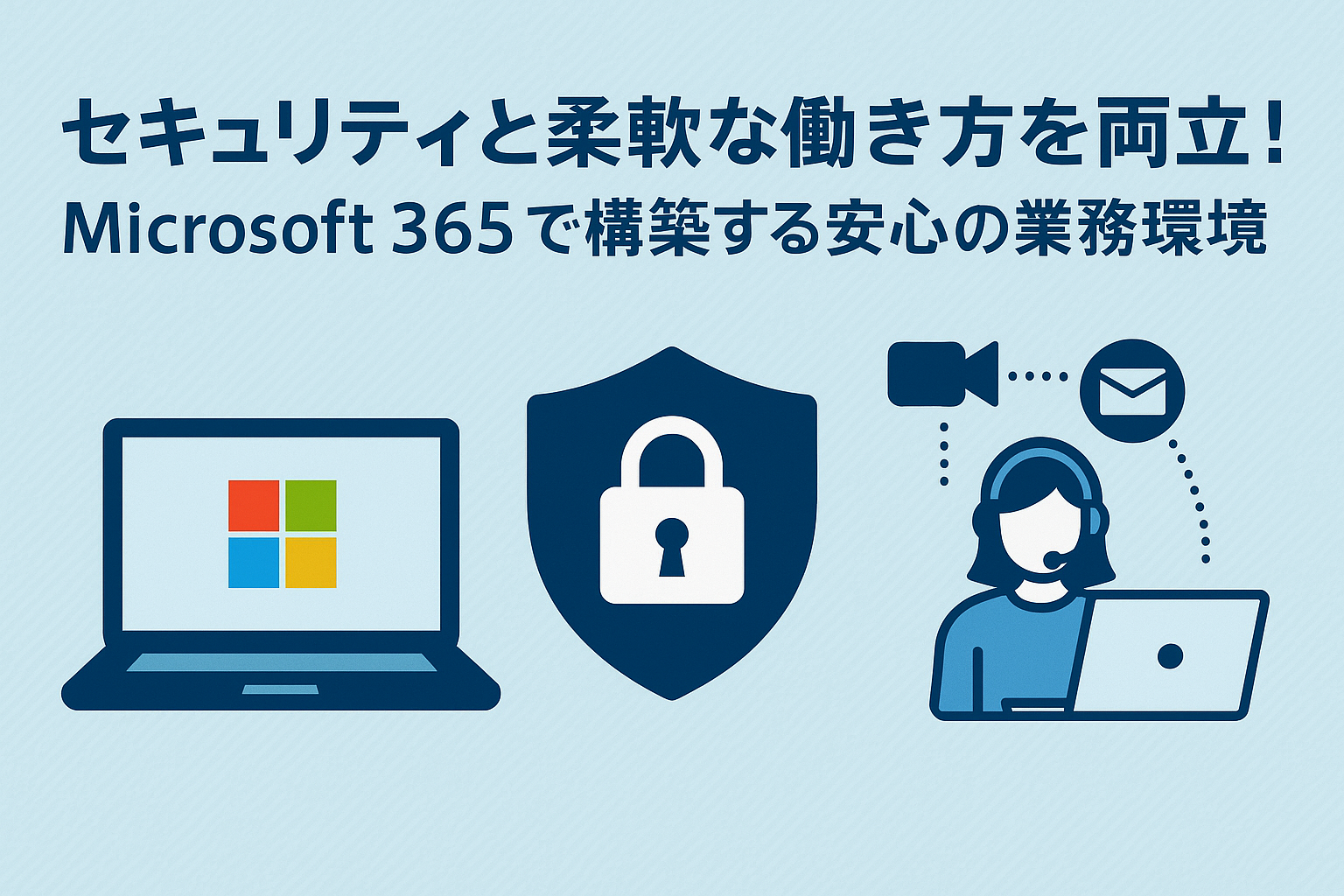 セキュリティと柔軟な働き方を両立！
Microsoft 365で構築する安心の業務環境