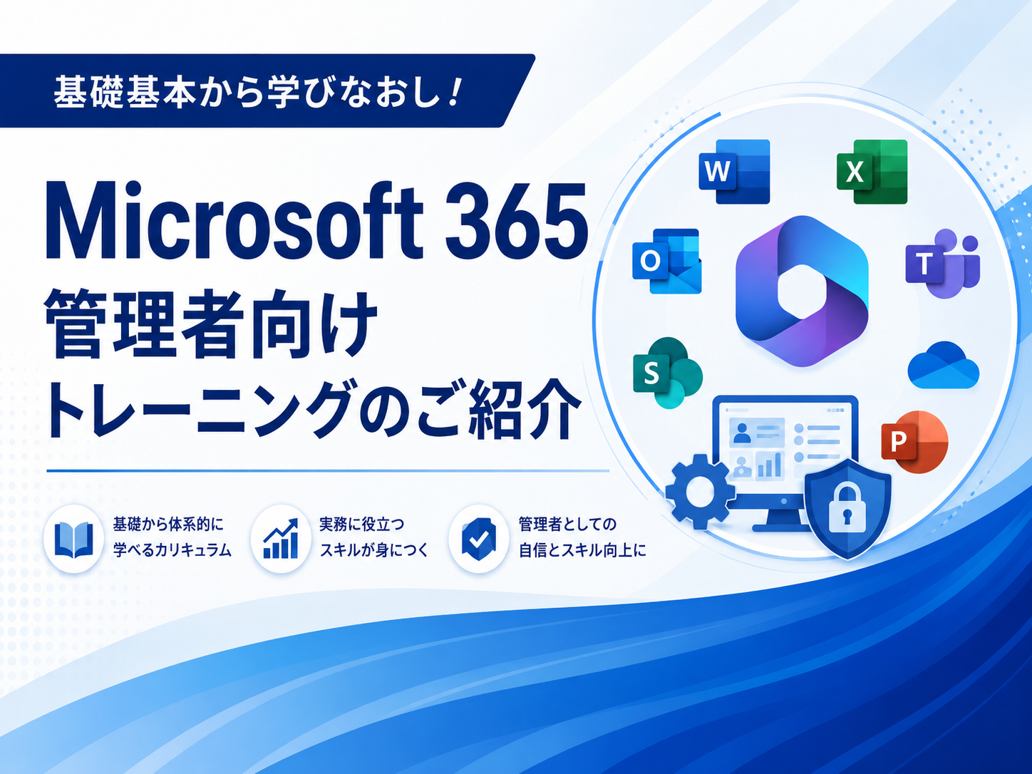 基礎基本から学びなおし！
Microsoft 365 管理者向けトレーニングのご紹介