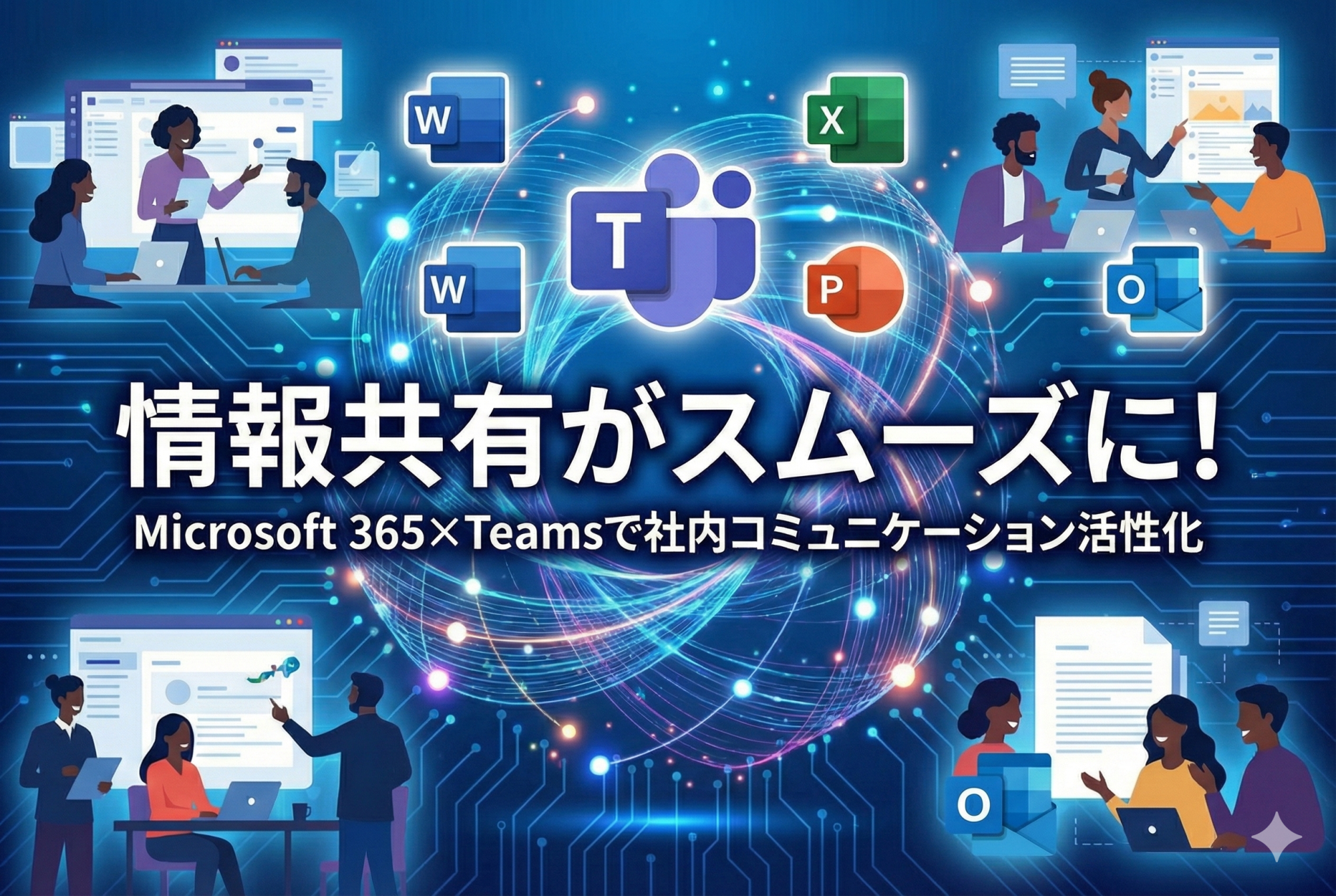情報共有がスムーズに！
Microsoft 365×Teamsで社内コミュニケーション活性化
