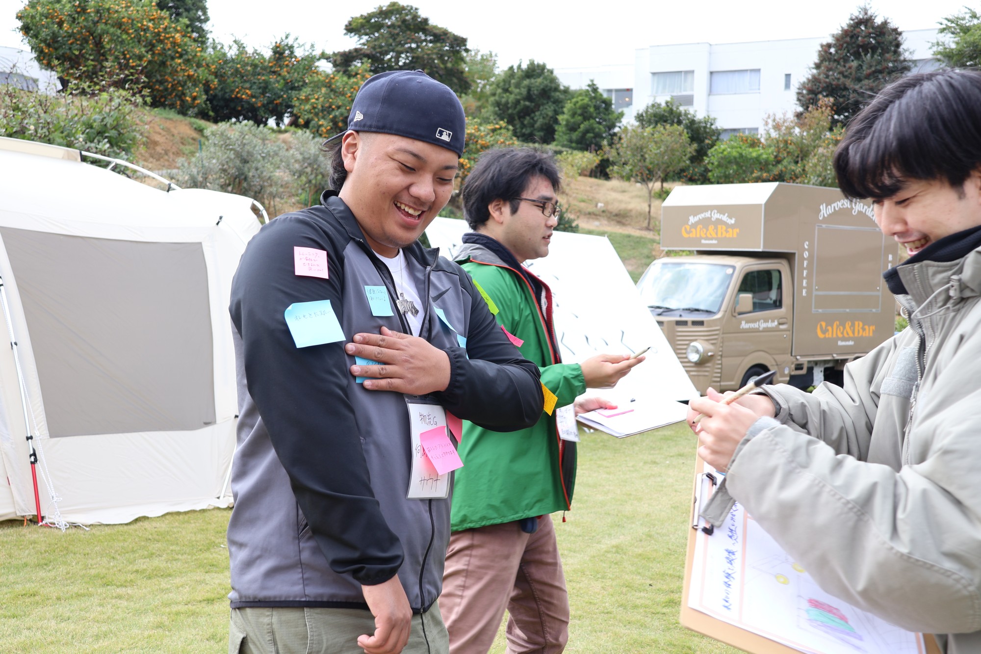 アウトドア研修の様子（ヤマハ発動機様）