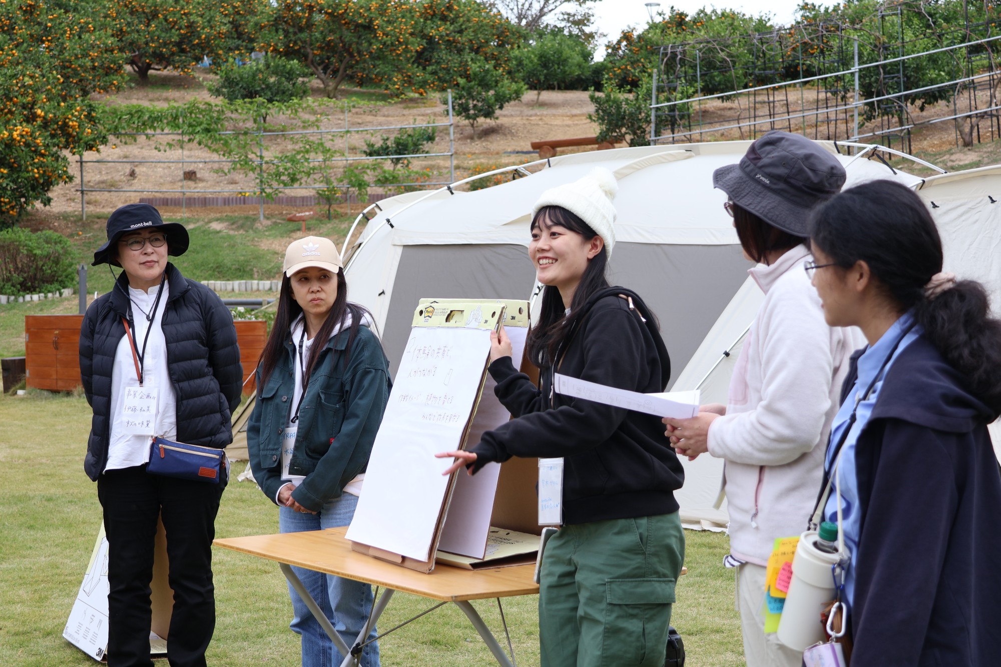 アウトドア研修の様子（ヤマハ発動機様）